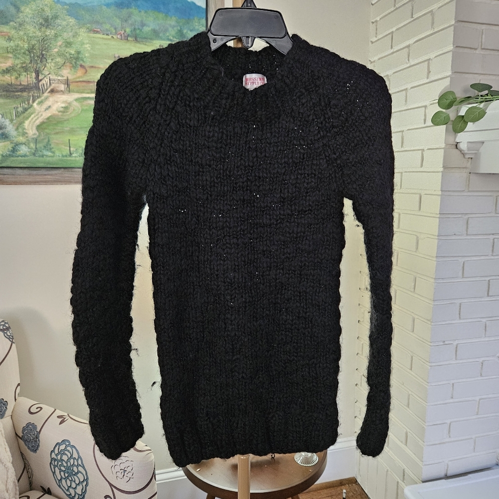 Mossimo Supply Co. Black Wool Blend Sweater Sz XS